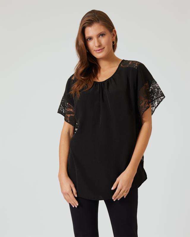 Alfredo Pauly Blusenshirt Mit Spitze Online