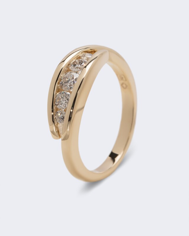 Brillantring aus Gold 0,40 ct