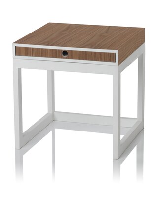 3 Beistelltische mit Schublade, platzsparend stapelbar