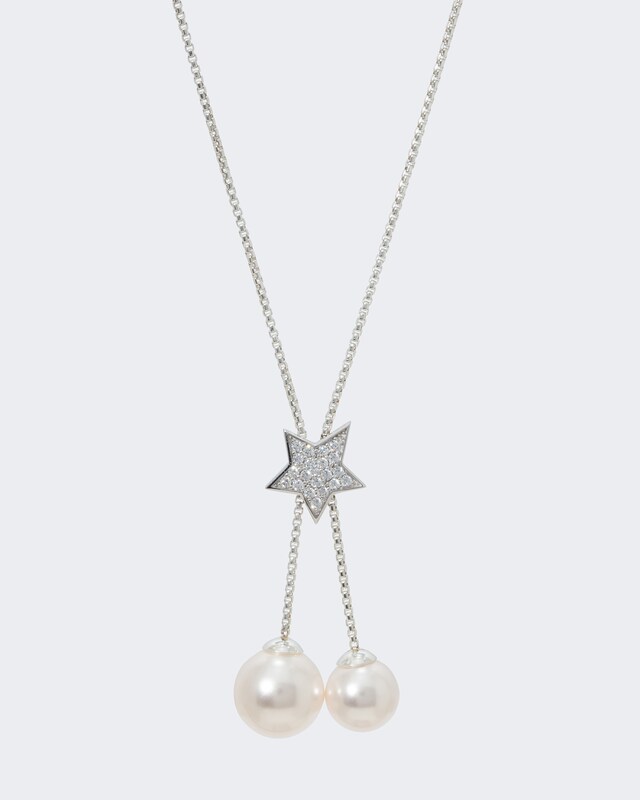 Collier Muschelkernperle 10 - 12 mm