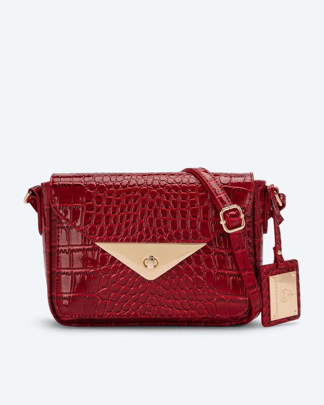 Überschlagtasche mit Schlossverschluss