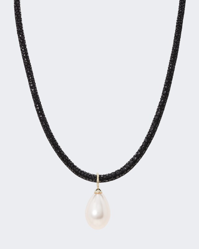 Collier mit Muschelkernperle, 21 mm