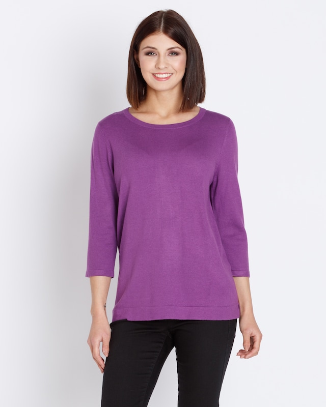 Feinstrick Pullover mit Seidenanteil Feinstrick Pullover mit Seidenanteil