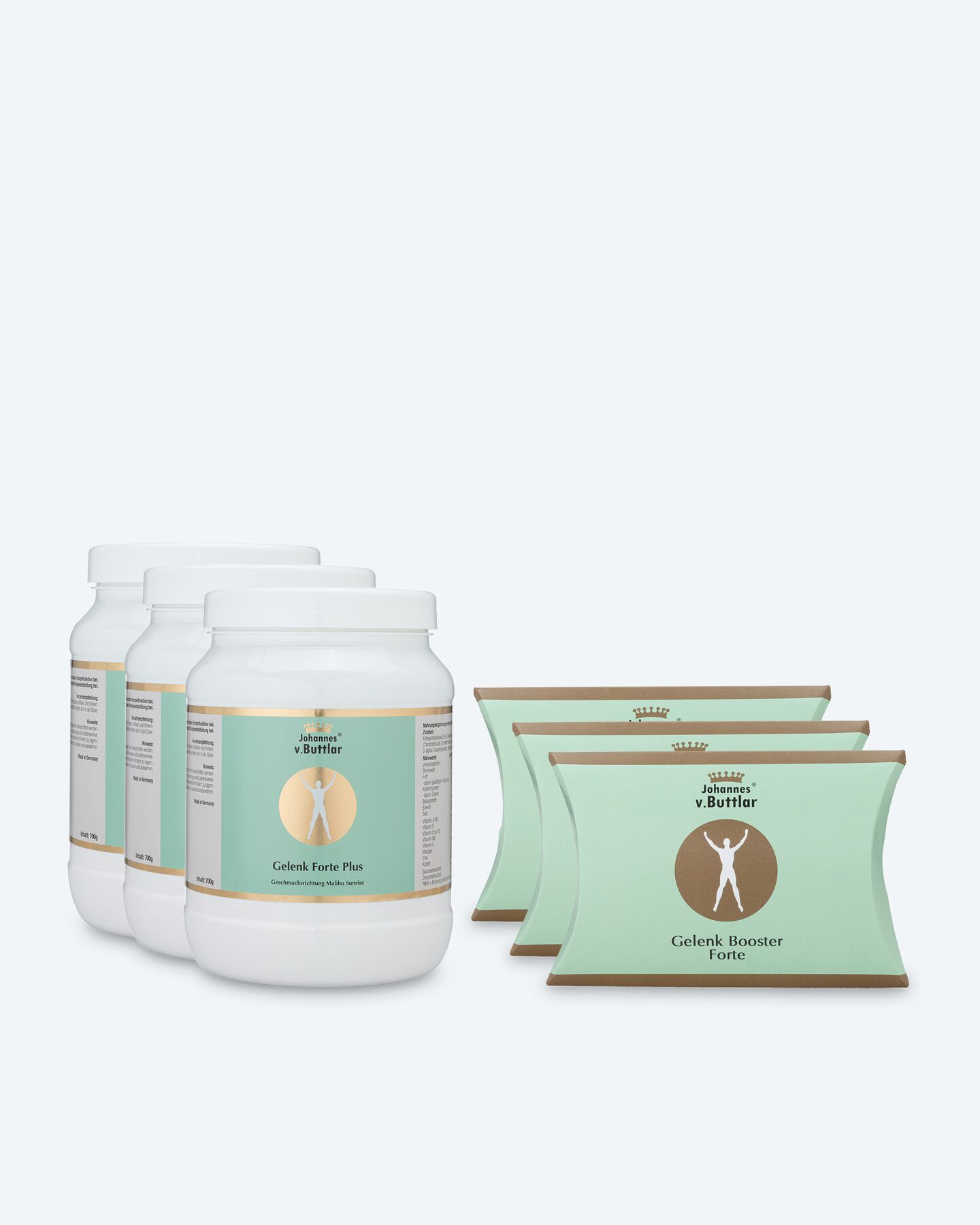 Produktabbildung für Gelenk Forte Plus, 3x 700 g & 45 Booster Kps.