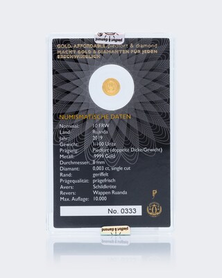 Goldmünze Diamond Schildkröte 2019