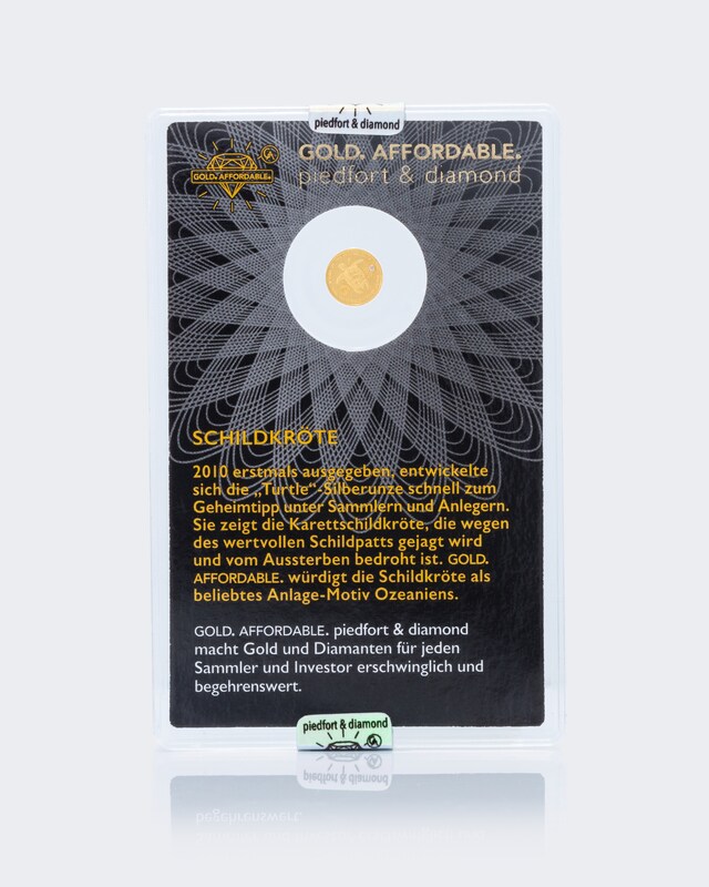 Goldmünze Diamond Schildkröte 2019