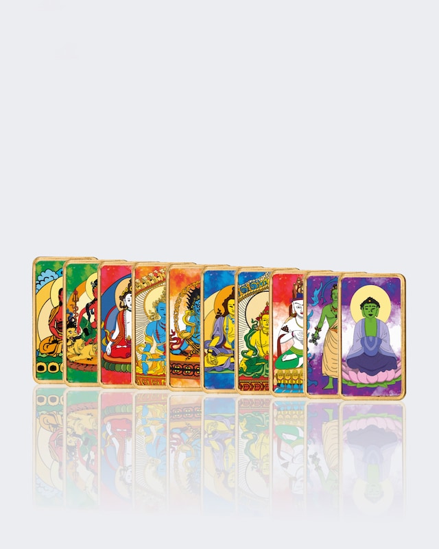 Produktabbildung für Buddha-Goldbarren, 10tlg.