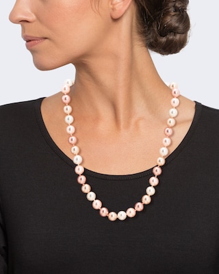Produktabbildung 13 für Collier aus Muschelkernperlen 11 mm
