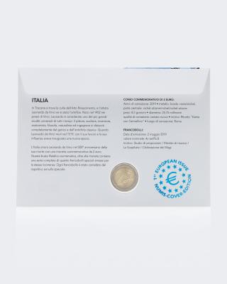 2€ Numisbrief Italien Leonardo da Vinci