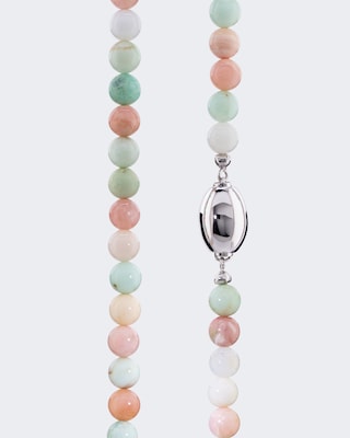Collier mit Chrysopras & Pink Opal