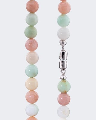 Collier mit Chrysopras & Pink Opal