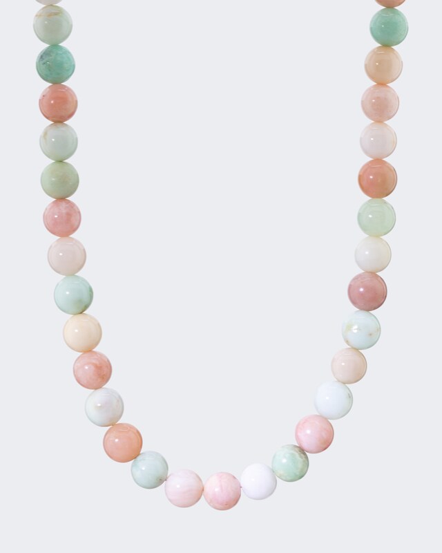 Collier mit Chrysopras & Pink Opal