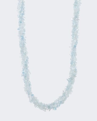 Collier mit Aquamarin 3-reihig