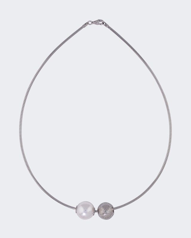 Omegareif mit Gleiter und Muschelkernperle, 16mm