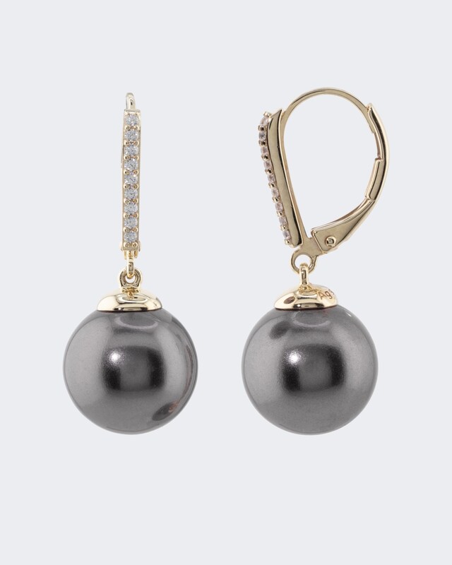 Ohrhänger Muschelkernperlen 12 mm
