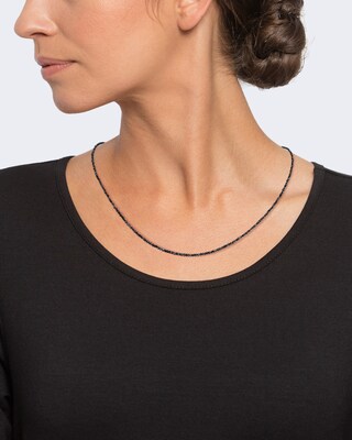 Collier mit schwarzen Diamanten und 14,0 Karat