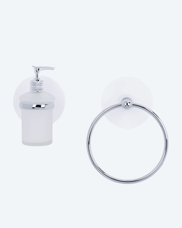 Magische Haken Seifenspender + Handtuchring 2tlg.