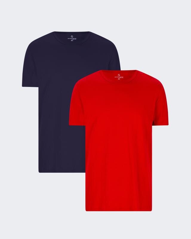 Produktabbildung für Kurzarm-Shirt uni, 2tlg.