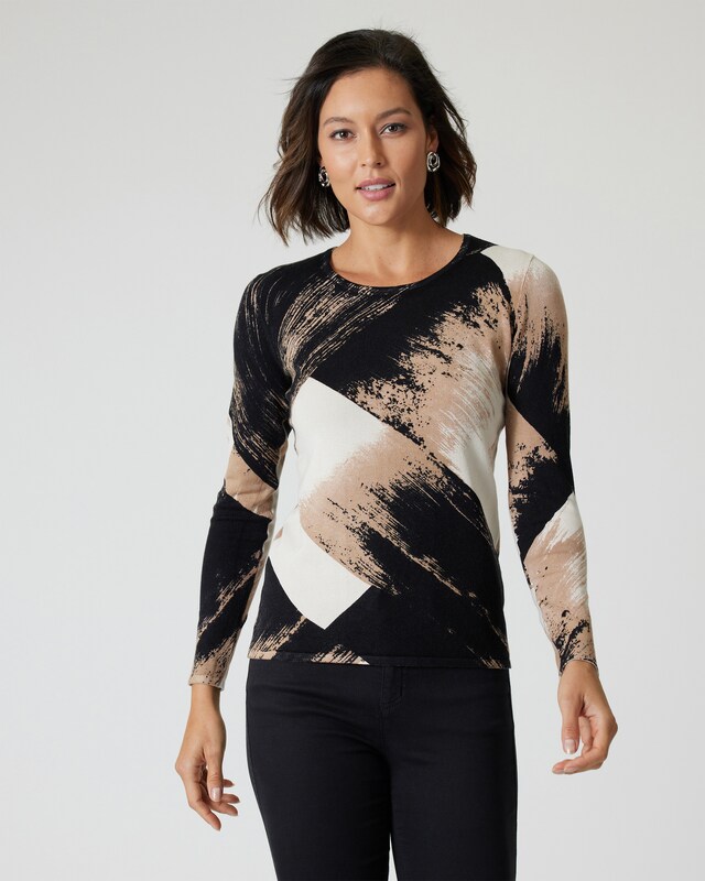 Pullover Pinselstrich