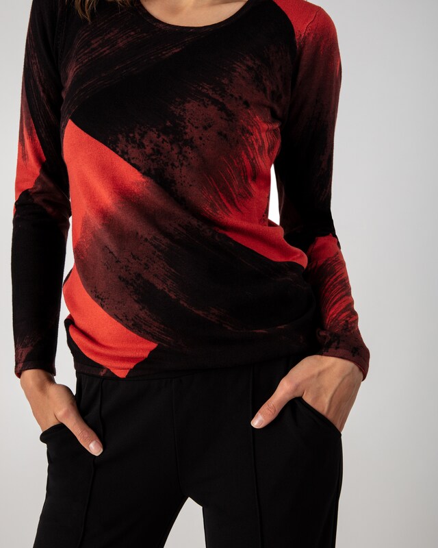 Pullover Pinselstrich
