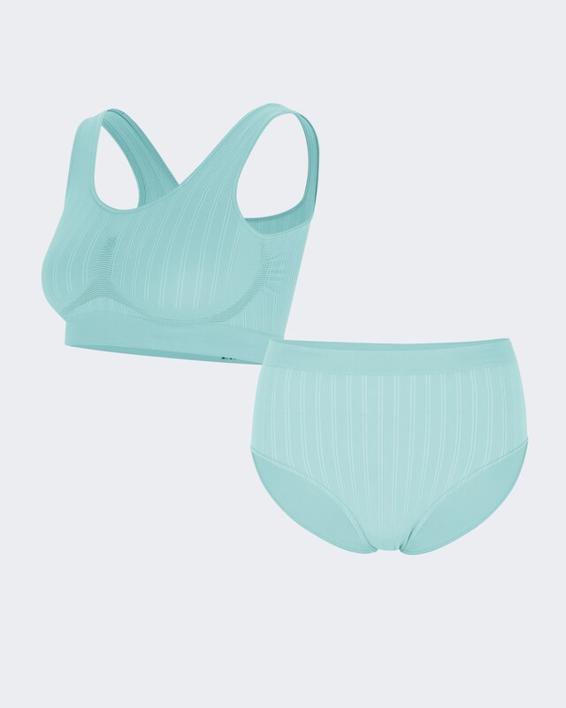 Set Ribbed: Bustier + Slip