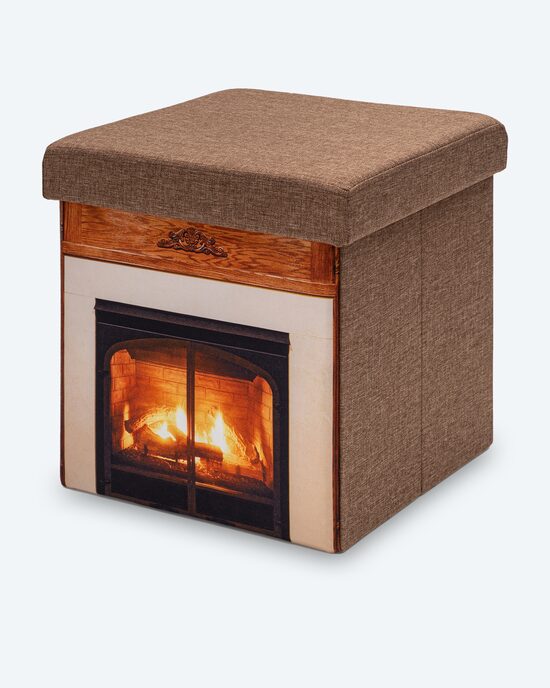 Produktabbildung für Sitzhocker mit LED Kamin
