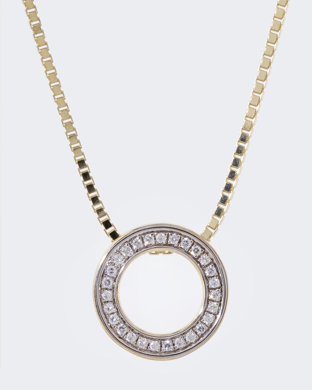 Brillantanhänger 0,25 ct mit Kette