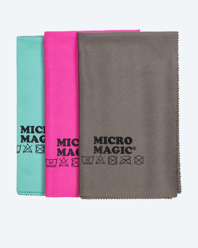 Produktabbildung für Micro Magic Glas-Poliertücher, 3tlg.