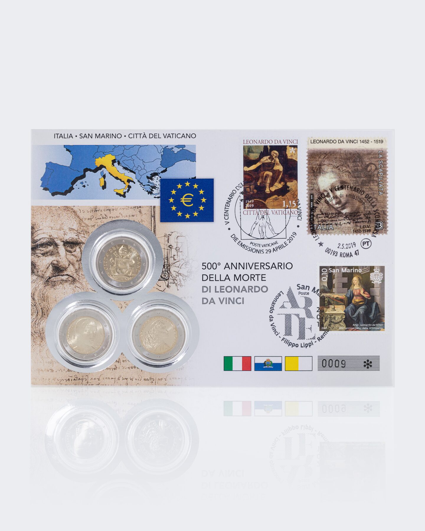 Produktabbildung für Triple Numisbrief L. da Vinci 2019