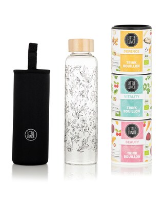 Trinkbouillons + Glasflasche, 3x 150 g