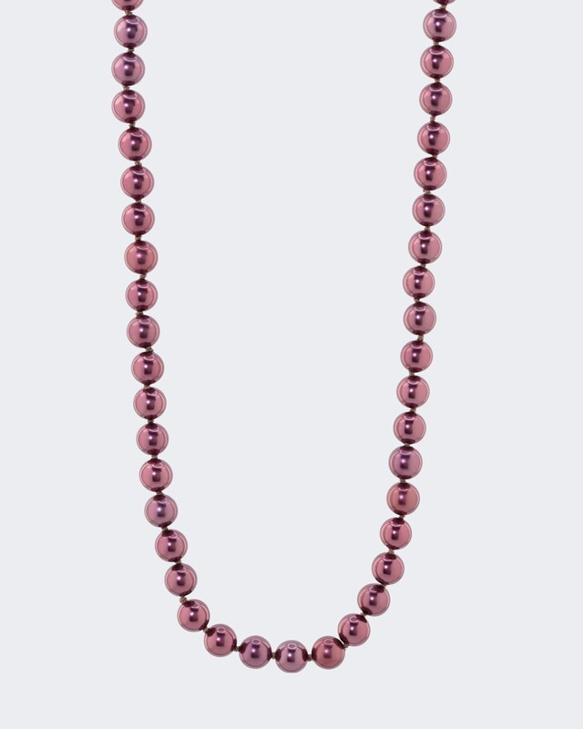 Endloscollier mit Muschelkernperle 8 mm