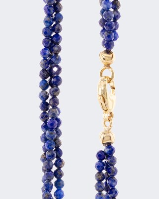 Set: Collier & Anhänger mit Lapis