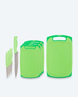 Schneidebretter 5tlg.+ 4 Messer
