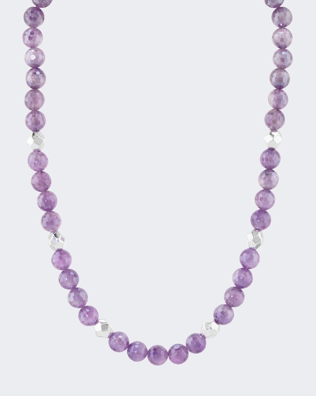 Collier mit Amethyst und Hämatit