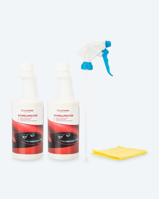 Schnellpolitur 2x 750 ml + Tuch