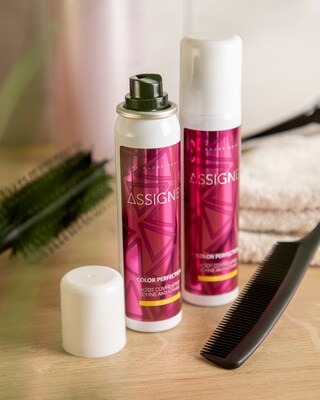 Ansatzspray in Blond oder Braun im Duo