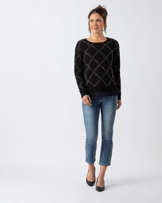 Pullover mit Nietendekoration
