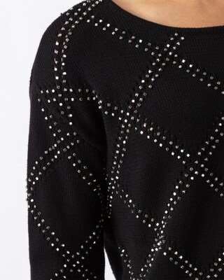 Pullover mit Nietendekoration