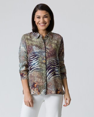 Bluse mit Exklusiv Druck