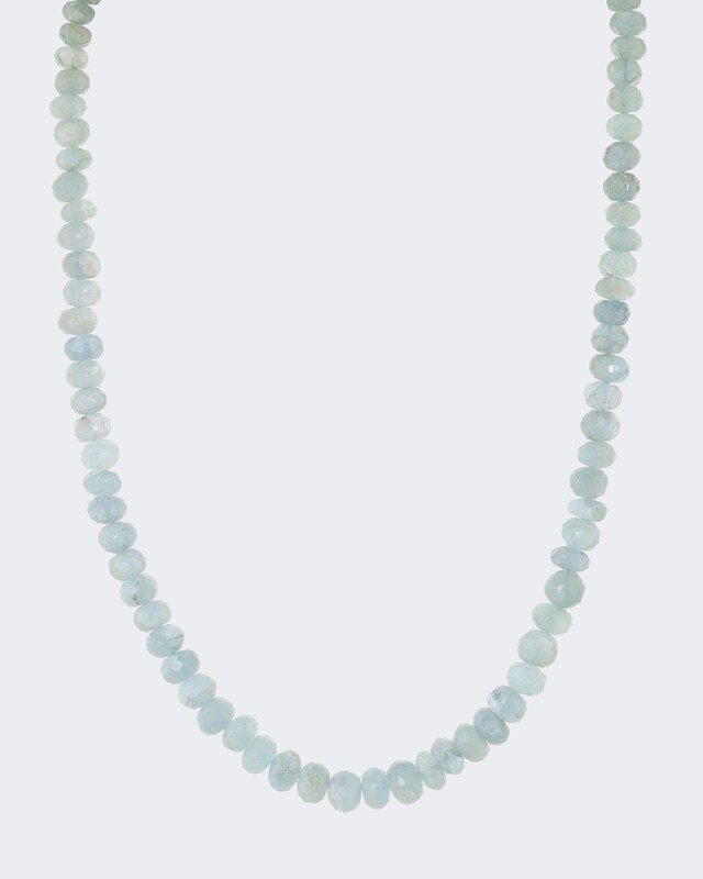 Collier mit Aquamarin