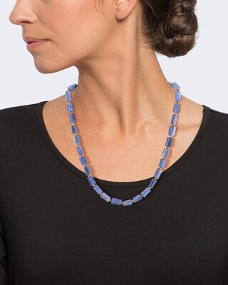 Collier mit Kyanit und Pyrit