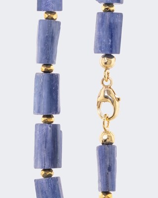 Collier mit Kyanit und Pyrit