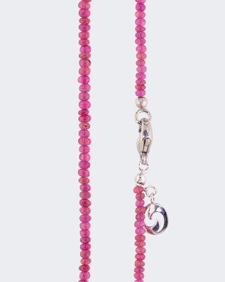 Collier mit Rubin und Hämatit