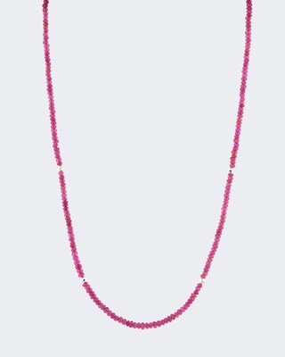Collier mit Rubin und Hämatit