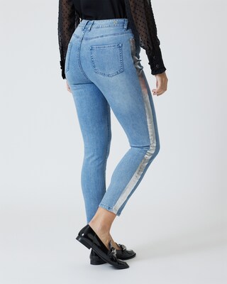 Jeans mit Galonstreifen