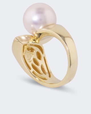 Ring mit Muschelkernperle 12 mm