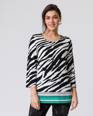 Shirt im Zebra-Look