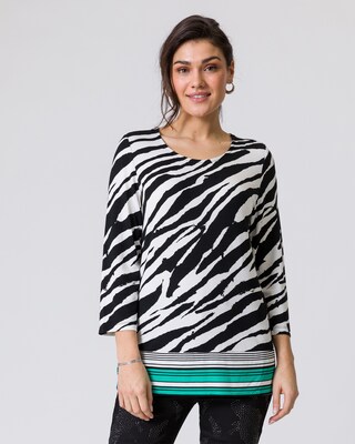 Shirt im Zebra-Look