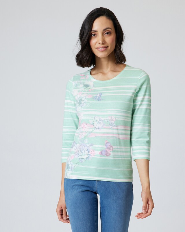 Soft Pullover mit Aquarellmalerei