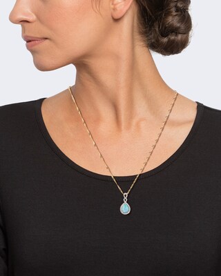 Anhänger mit Opal und Zirkon